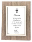 Baptism Woodgrain Frame