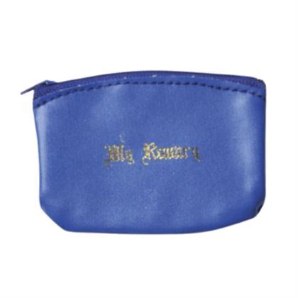 Blue Rosary Purse with Zip