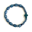 Blue Cross Bracelet