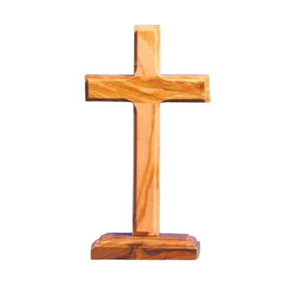 Cross Standing Olive Wood