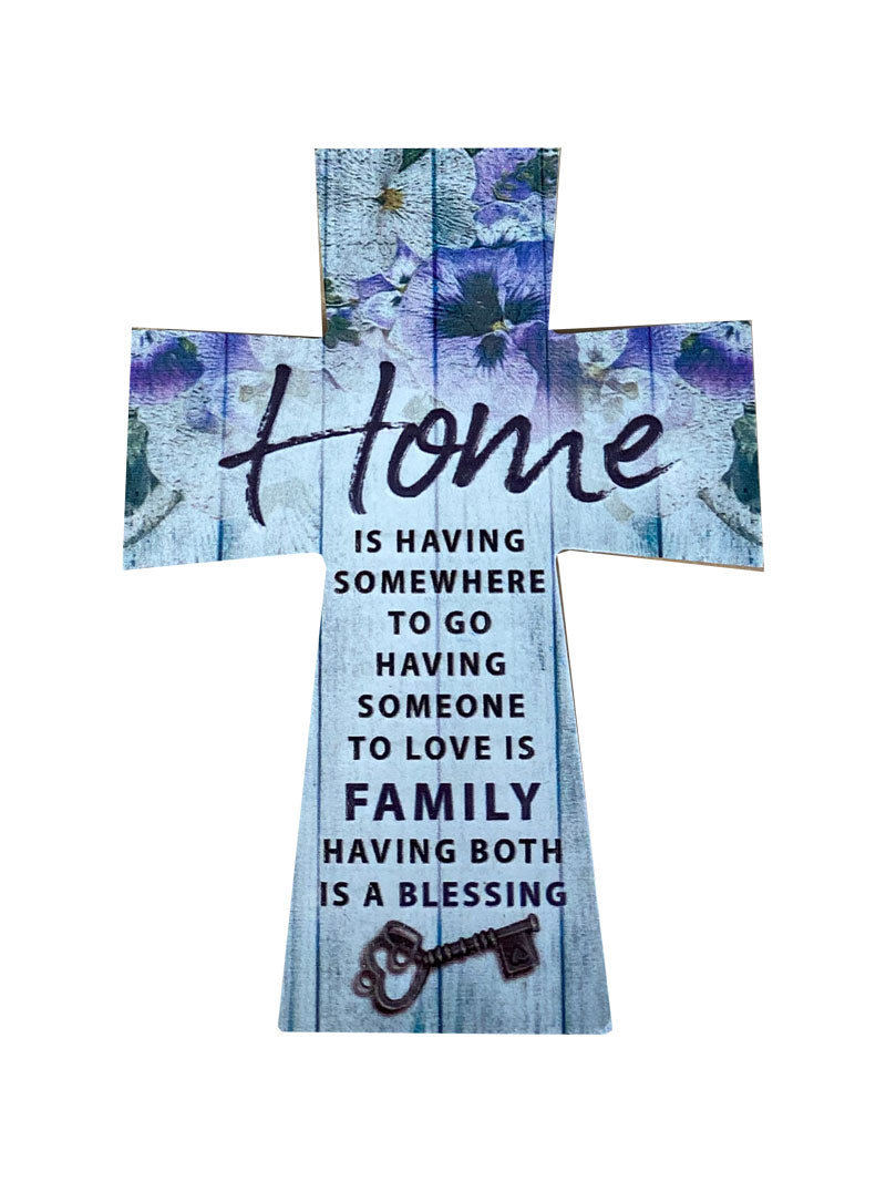 Purple Message Cross