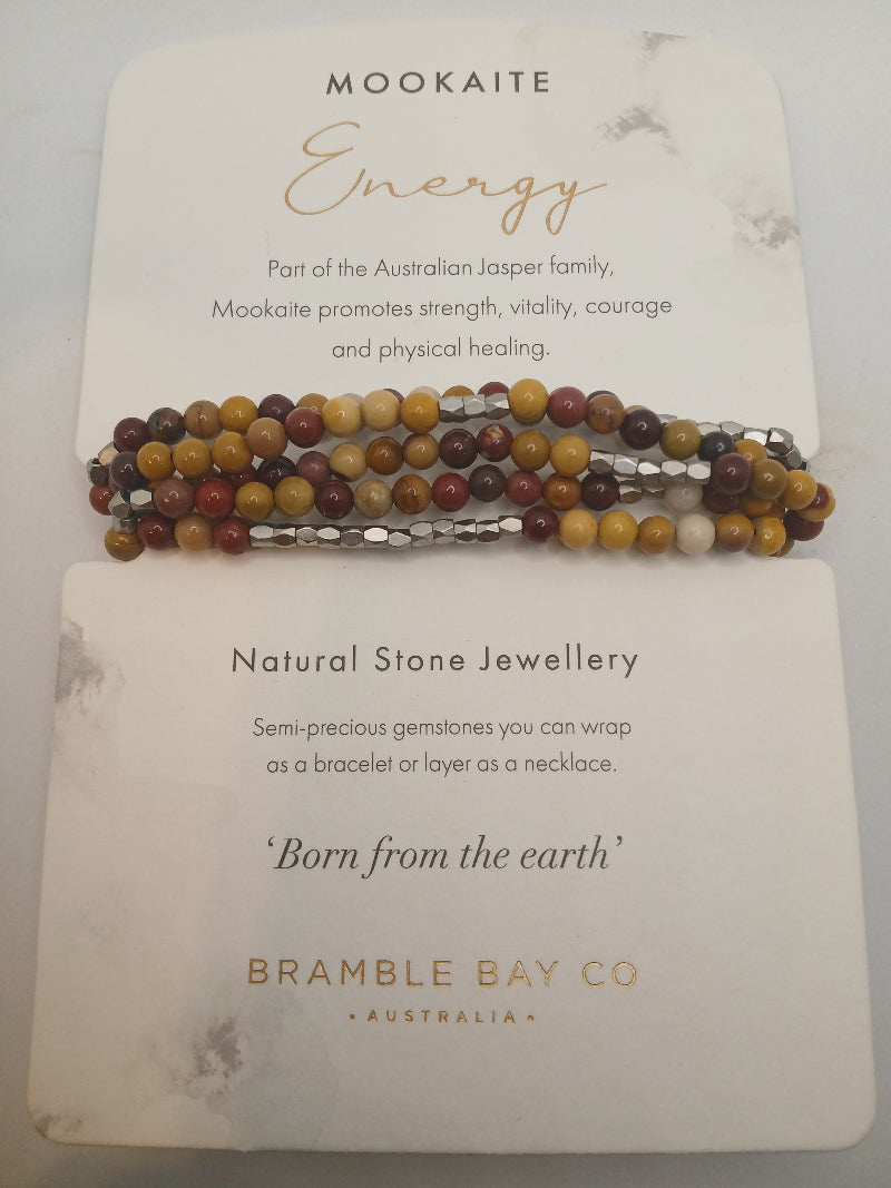 Mookaite Wrap Energy Necklace/Bracelet
