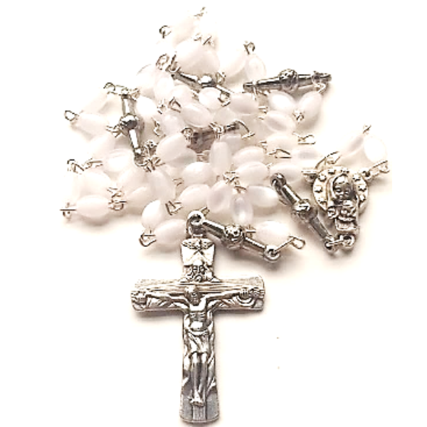 Rosary Imitation Mother of Pearl