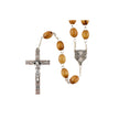 Olive Wood Cross Centre Rosary