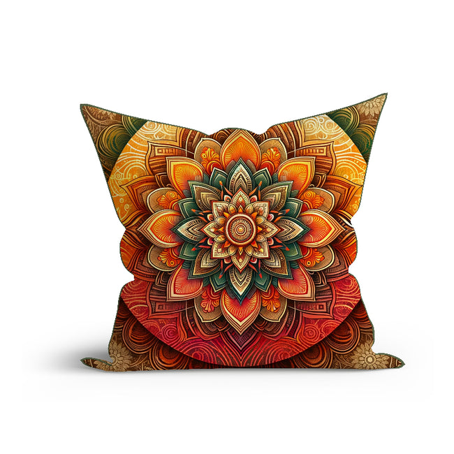 Orange Green and Yellow Cushion 45cm