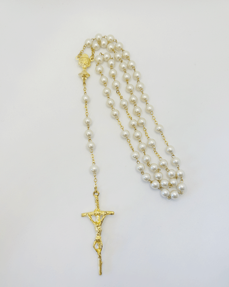 Gold and Pearl Rosary