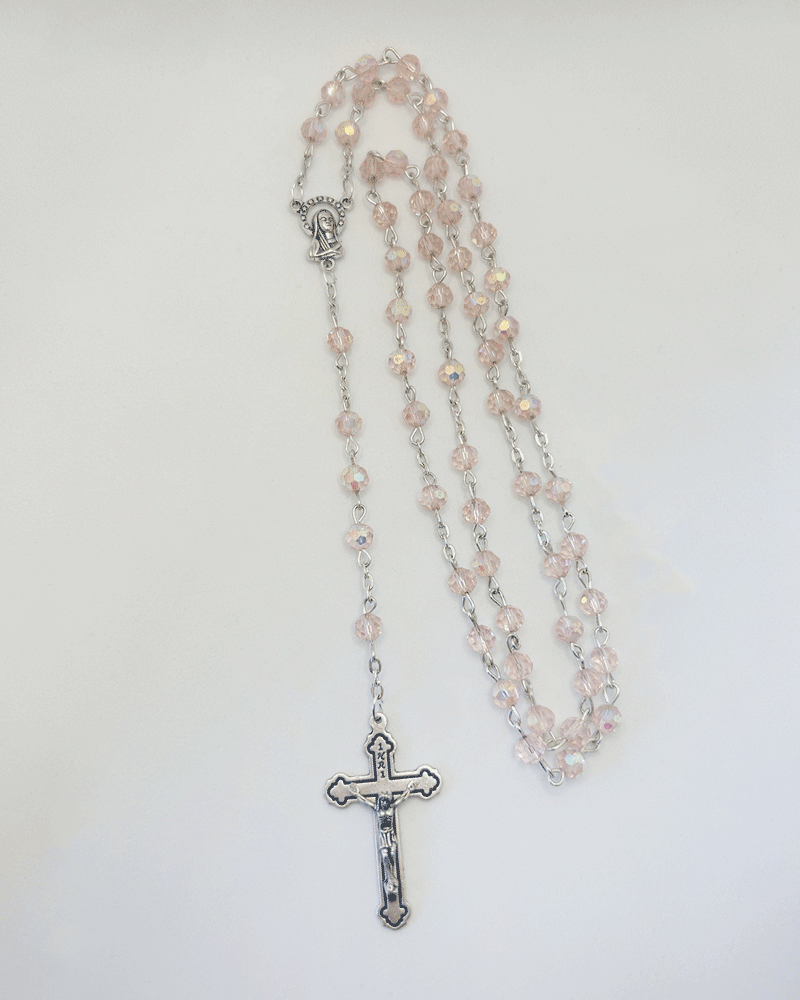 Pink Crystal Rosary