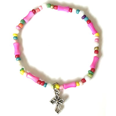 Pink Elastic Boxed Bracelet