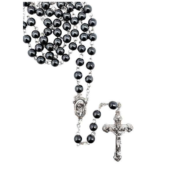 Rosary Genuine Hematite