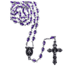 Rosary Half Crystal Purple Oval