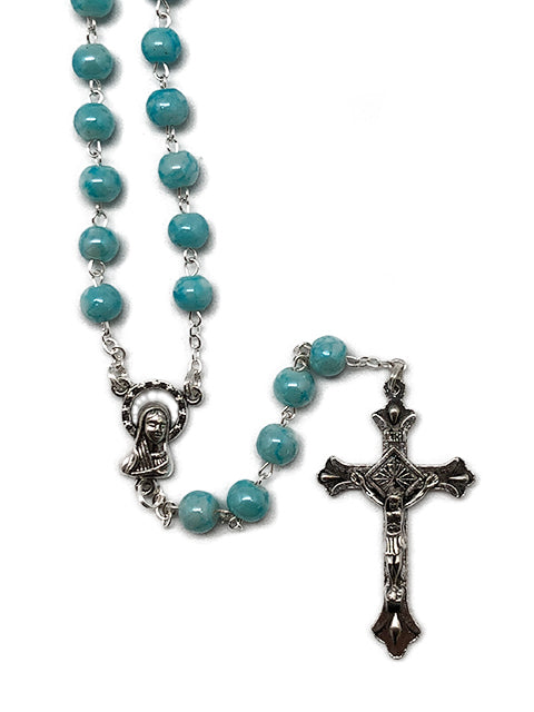 Rosary Turquoise Coloured