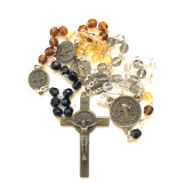 St Benedict Rosary with box