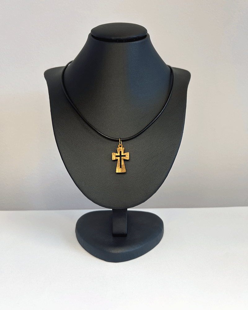 Olivewood Cross Necklace