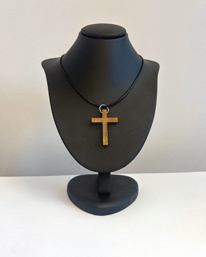 Wooden Cross Necklace