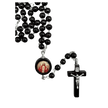 Dark Wood Rosary Sacred Heart