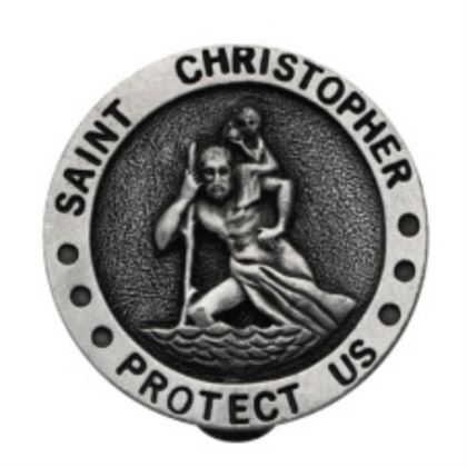 Saint Christopher Auto Visor Clip