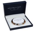 Mens Tiger Eye Bracelet Steel