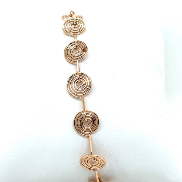 Spiral gold 14k Gold pvd Bracelet