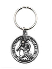 St Christopher Circular Keyring