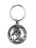St Christopher Circular Keyring