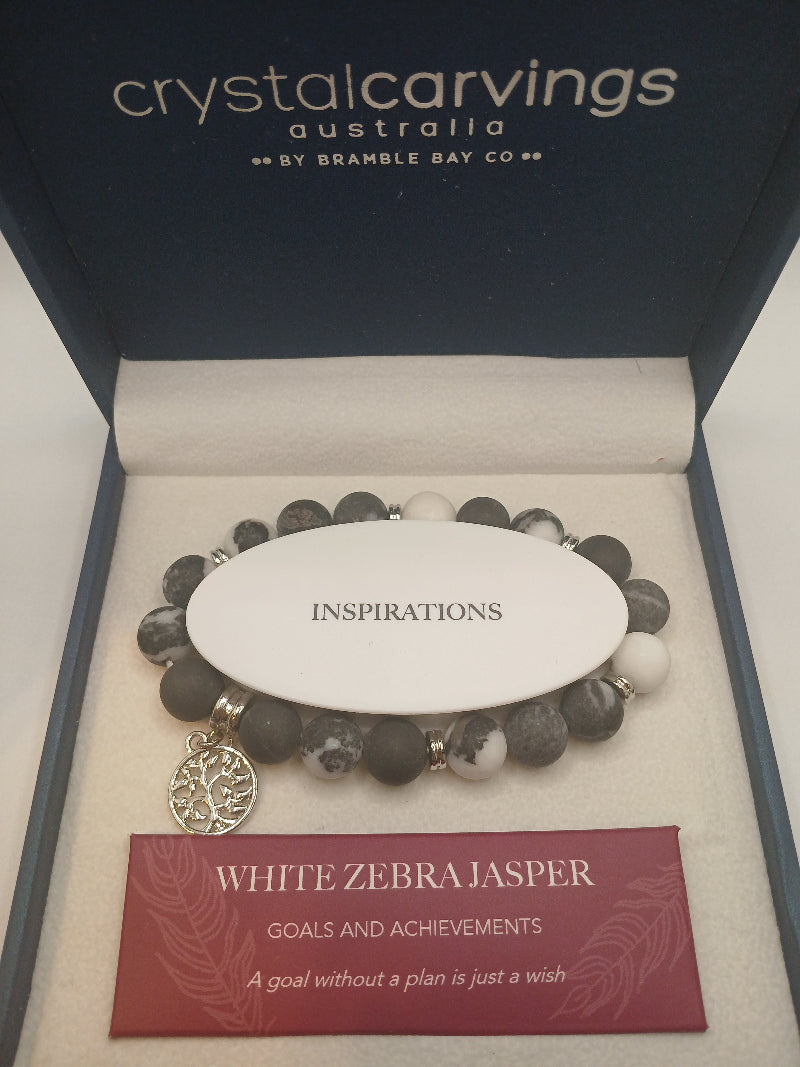 White Zebra Jasper Bracelet