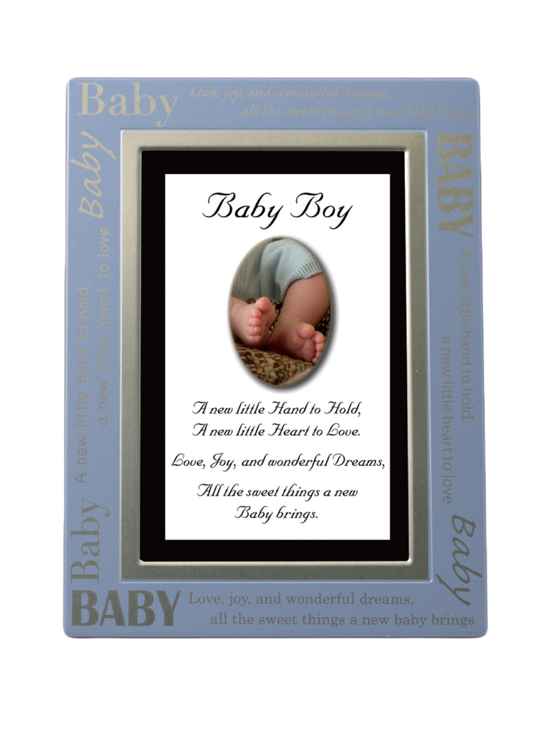 Baby Boy Message/Photo Frame