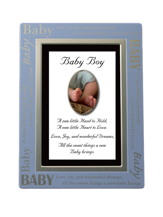 Baby Boy Message/Photo Frame