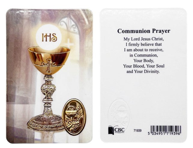 Communion Prayer Card
