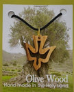 Olive Wood Dove Necklace