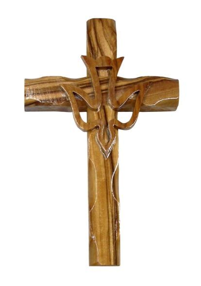 Olive Wood Cross with Dove
