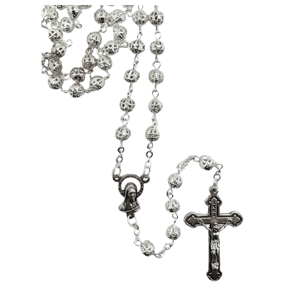 Silver Filigree Rosary