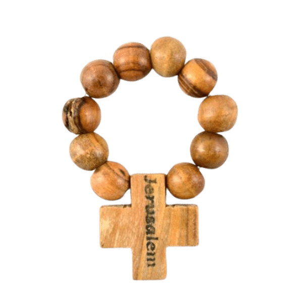 Olive wood Finger Rosary