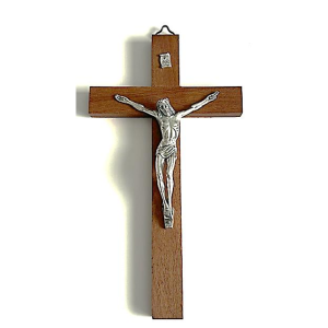 Wood Mahogany Wall Crucifix