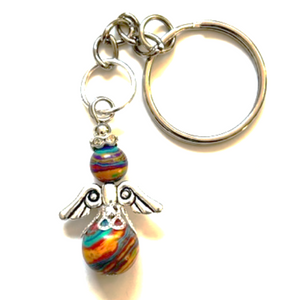 Keyring Angel Gemstone Multicolour