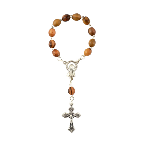 Olive Wood Finger Rosary