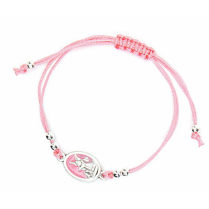 Guardian Angel Cord Bracelet Pink