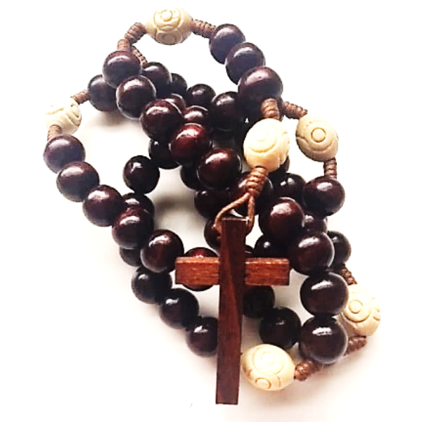 Wood Cross Rosary