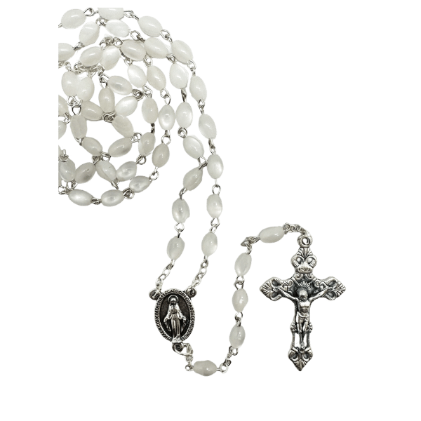 Imitation Mother of Pearl Rosary